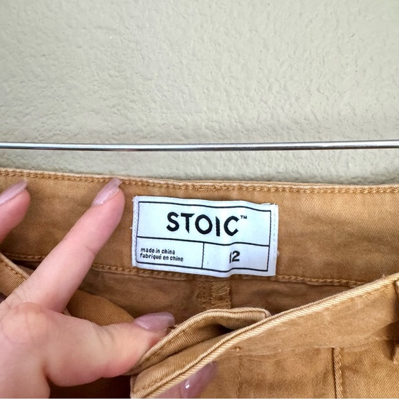 Backcountry Stoic Venture Embroidered Pocket Wide Leg Pants Tan Size 12 - Picture 4 of 8